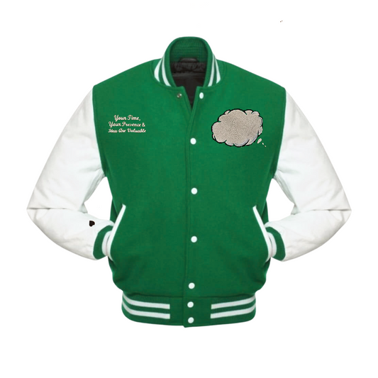 Make It Make Cent$ Letterman Jacket-Green Apple