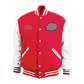 Make It Make Cent$ Letterman Jacket-Cherry